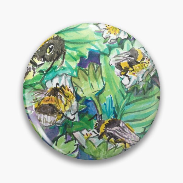 Item preview, Pollinating Bumbles designed and sold by NatRowland Art.