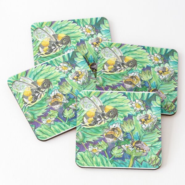 Item preview, Pollinating Bumbles designed and sold by NatRowland Art.