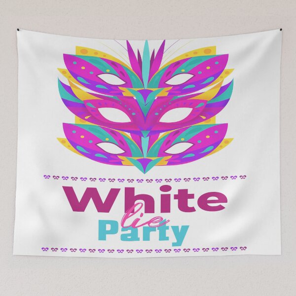 Item preview, white lie party designed and sold by Apoorv Choudhary.