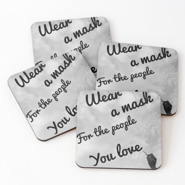 Item preview, Wear a mask for the people you love -written on the sky designed and sold by FCEalin.