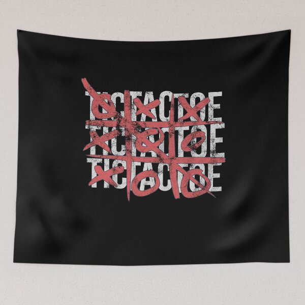 Item preview, Distressed Tic Tac Toe Text - X and O Graphic - Board Game designed and sold by DeWinnes.
