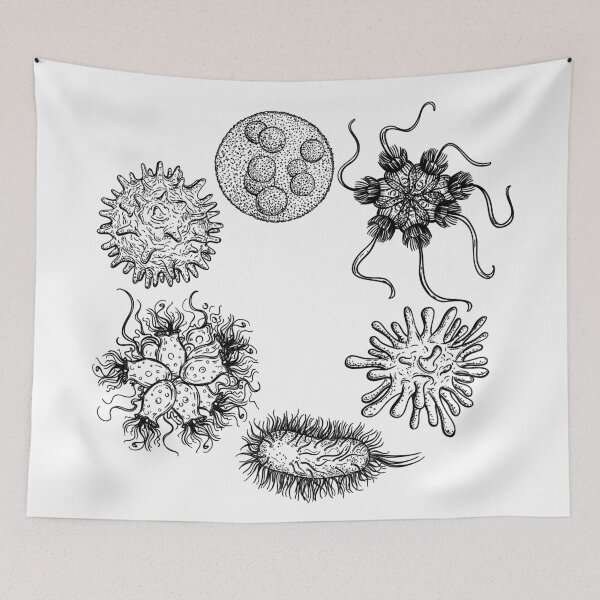 Item preview, Microbes and viruses.  designed and sold by kateja.