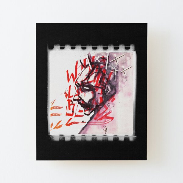 Face 01 Wood Mounted Print