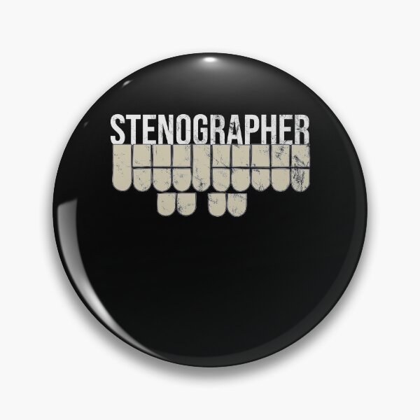 Item preview, Distressed Stenographer - Stenotype Keyboard Text - Justice designed and sold by DeWinnes.