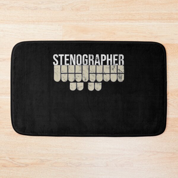 Item preview, Distressed Stenographer - Stenotype Keyboard Text - Justice designed and sold by DeWinnes.