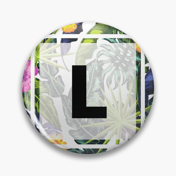 Item preview, Floral Tropical Letter L designed and sold by LamV.