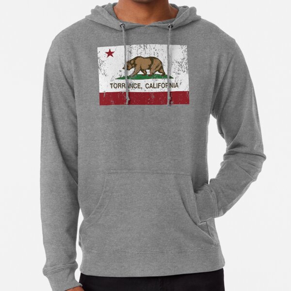 KSAE202 Girl's California Flag Bear Hoodie Sweatshirts Fashion Pullover 