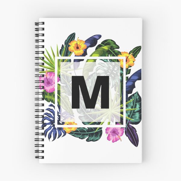 Item preview, Floral Tropical Letter M designed and sold by LamV.
