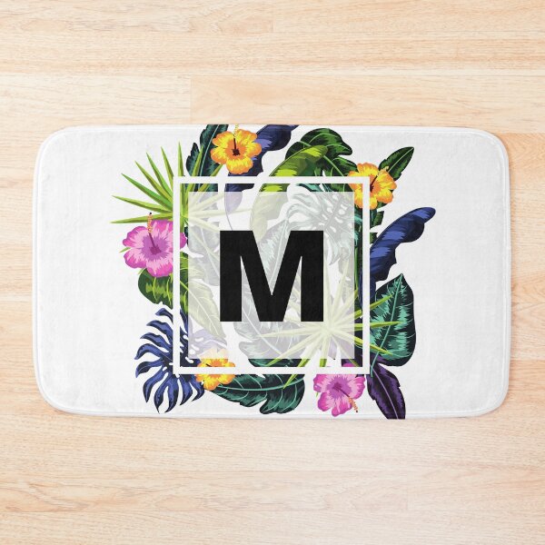 Item preview, Floral Tropical Letter M designed and sold by LamV.