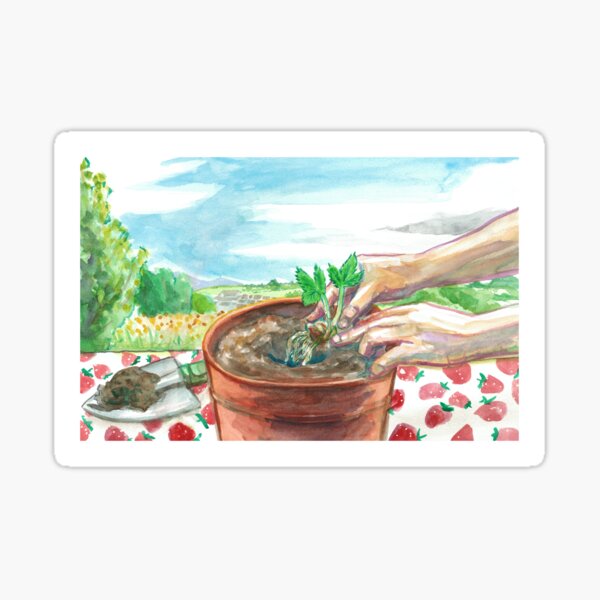 Planting Runners Sticker