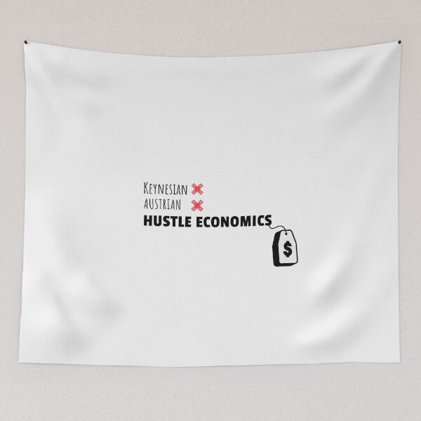 Item preview, BLK TXT HUSTLE ECONOMICS designed and sold by CLRDMoney.