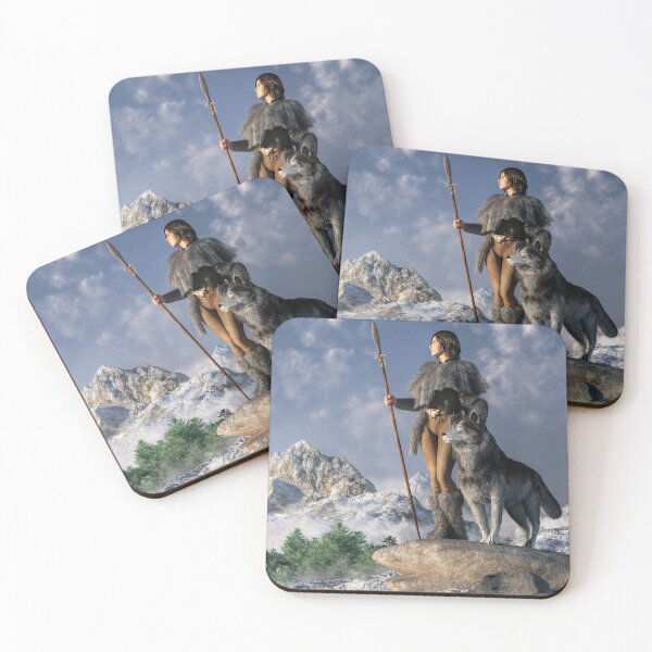 Item preview, Warrior Woman with Wolf designed and sold by Daniel Eskridge.