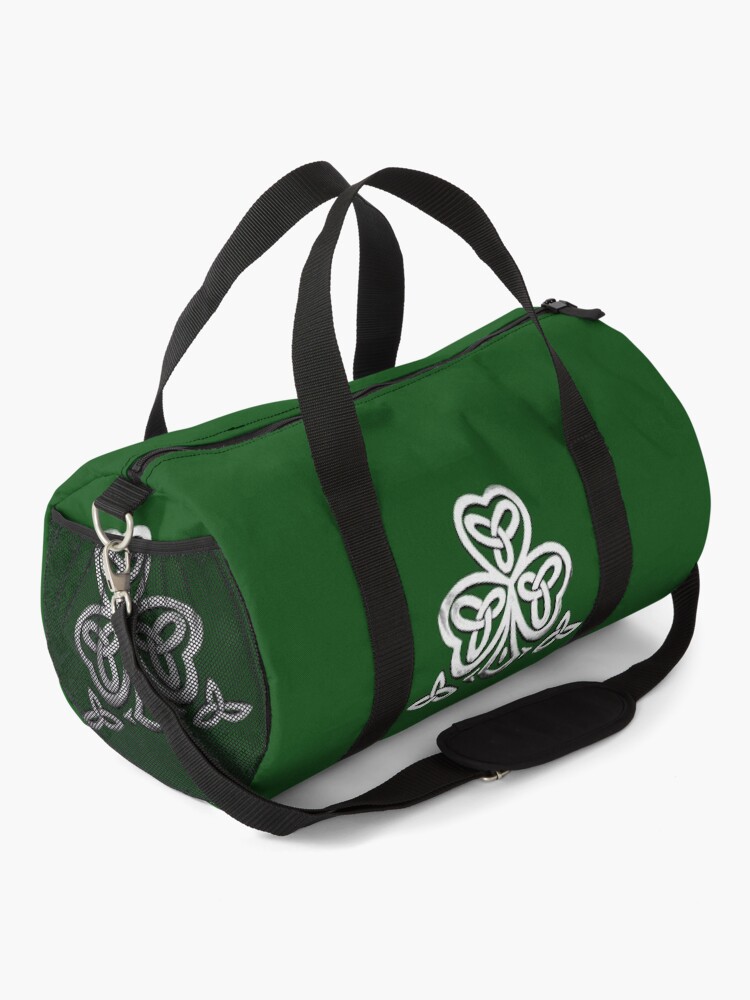 Alternate view of celtic shamrock Duffle Bag