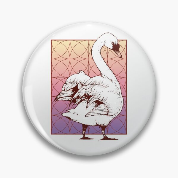 Item preview, Geometric Swan designed and sold by Scottees.