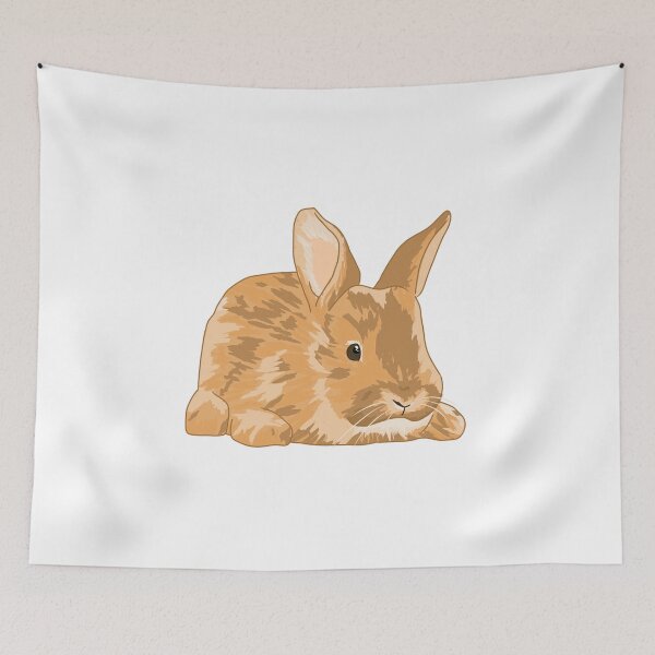 Item preview, Cute Bunny light brown designed and sold by RoyaleBlue.