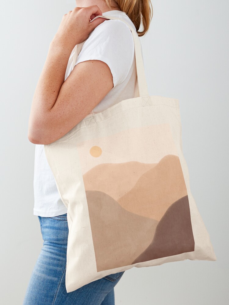 neutral tote bag