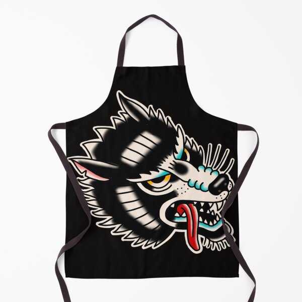 Item preview, wolf traditional tattoo designed and sold by rafaelwolf.