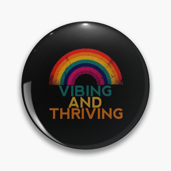 Item preview, Vibing and thriving designed and sold by thebearderhood.