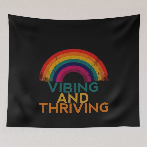 Item preview, Vibing and thriving designed and sold by thebearderhood.