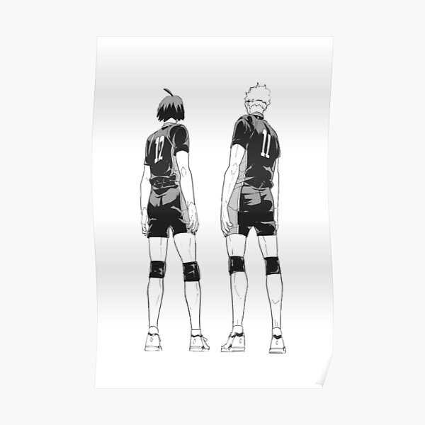 "Tsukishima and Yamaguchi Manga Cap" Poster by joojlia | Redbubble