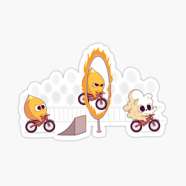 Fire stunt Sticker