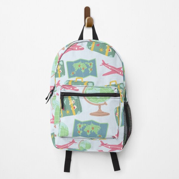 Item preview, Light blue traveler's essentials pattern gift design designed and sold by Michael Schmidt.