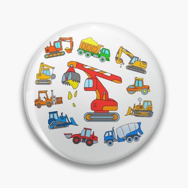 Item preview, Construction Truck Digger Excavator Bulldozer Forklift Dump Truck designed and sold by samshirts.