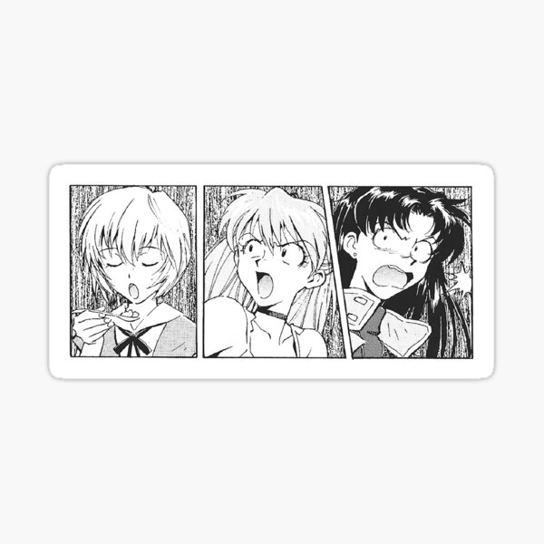 Misato Manga Panel Sticker By Fadycreates Redbubble