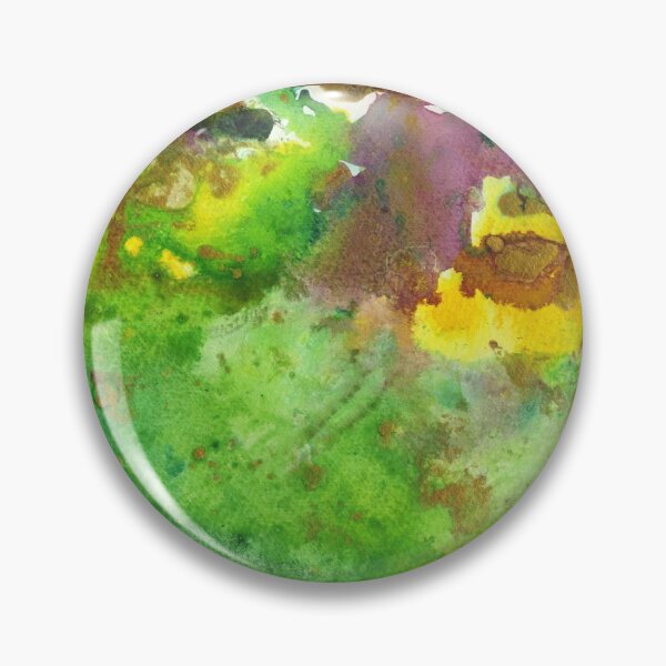 Item preview, Watercolour Ink Float in Green, Burgundy and Yellow designed and sold by LymphomaLass.