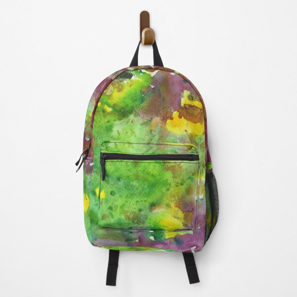 Item preview, Watercolour Ink Float in Green, Burgundy and Yellow designed and sold by LymphomaLass.