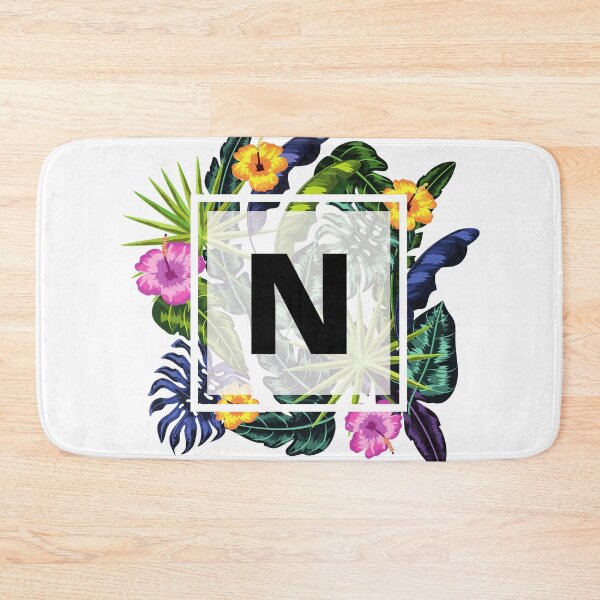 Item preview, Floral Tropical Letter N designed and sold by LamV.