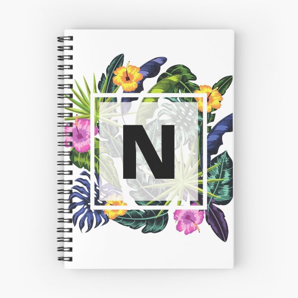Item preview, Floral Tropical Letter N designed and sold by LamV.