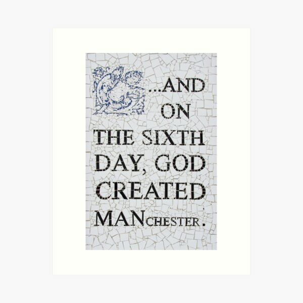 Item preview, On the 6th day god created Manchester designed and sold by hamlynburns.