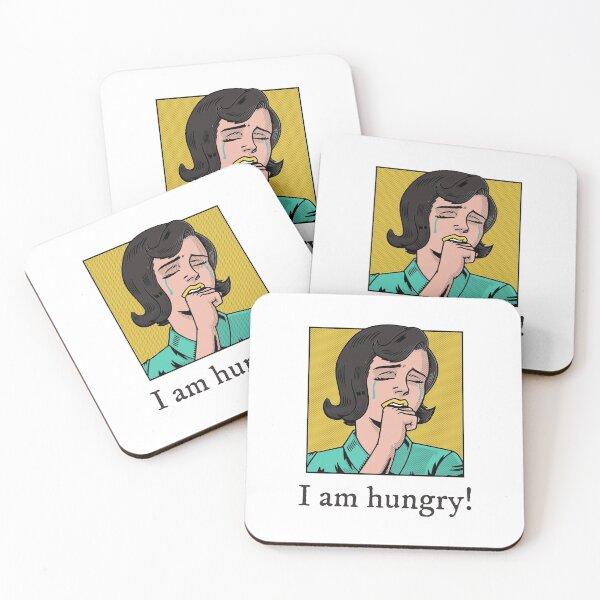 Item preview, I Am Hungry | Woman Vintage Design | Hungry for Food | Funny Design designed and sold by Ainbowz-Artwork.