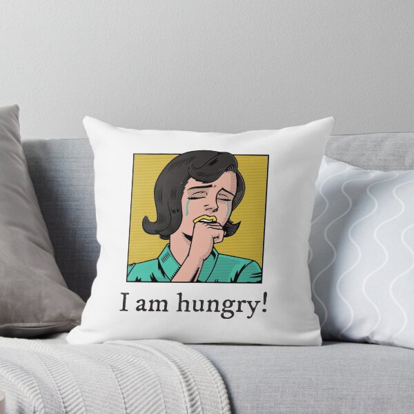 Item preview, I Am Hungry | Woman Vintage Design | Hungry for Food | Funny Design designed and sold by Ainbowz-Artwork.