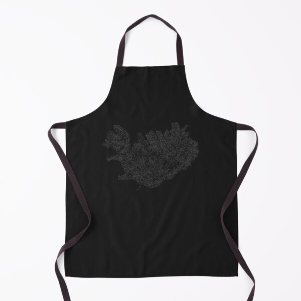 Item preview, Iceland Map Wanderlust Line Art Horizontal designed and sold by RebeccaCeleste.