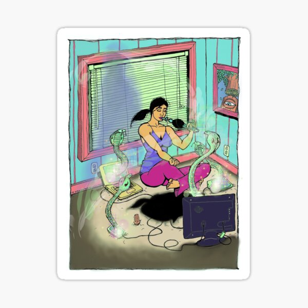 Snakes On An Astral Plane Sticker