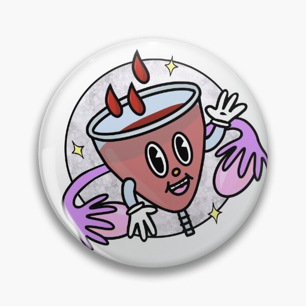 Item preview, Cute Retro Style Menstrual Cup Character Illustration designed and sold by PosyAndPetrova.