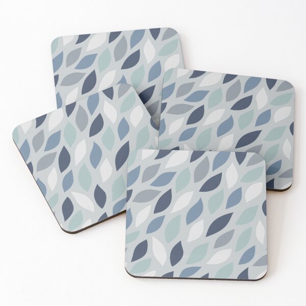 Item preview, Abstract Leaves in Blue designed and sold by Designs By Creation.
