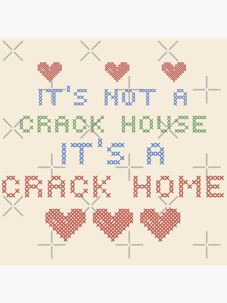 Placa Colgante De Madera Con Texto En Inglés «It's Not A Crack House Its A Crack Home» Para Decoración De Pared De Madera, Placa Decorativa Para Casa, Familia, Sala De Estar