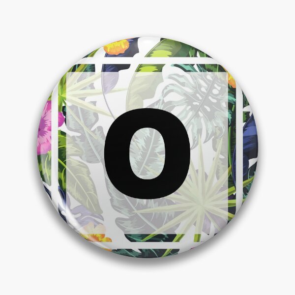 Item preview, Floral Tropical Letter O designed and sold by LamV.