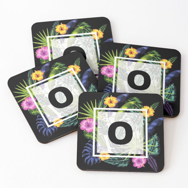 Item preview, Floral Tropical Letter O designed and sold by LamV.