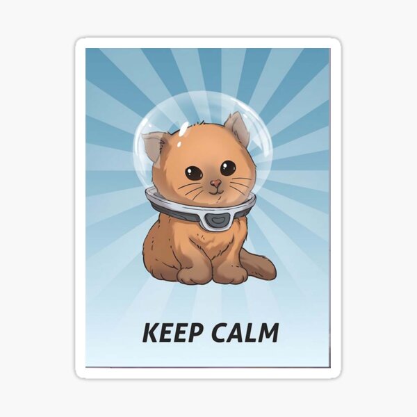 Keep Calm Kitty Sticker