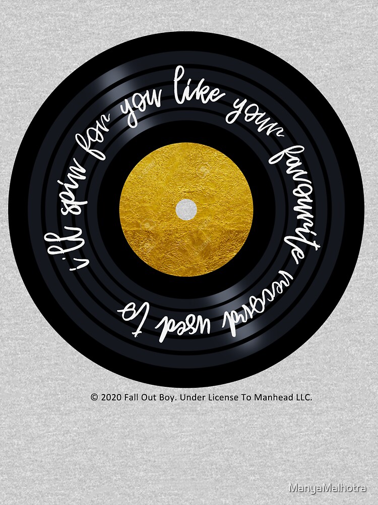 Favorite Record - Fall Out Boy - Gold Leaf Vinyl by ManyaMalhotra