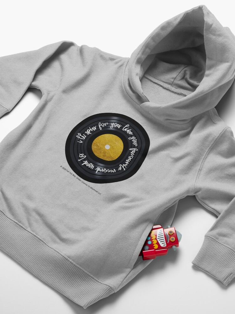 Alternate view of Favorite Record - Fall Out Boy - Gold Leaf Vinyl Toddler Pullover Hoodie