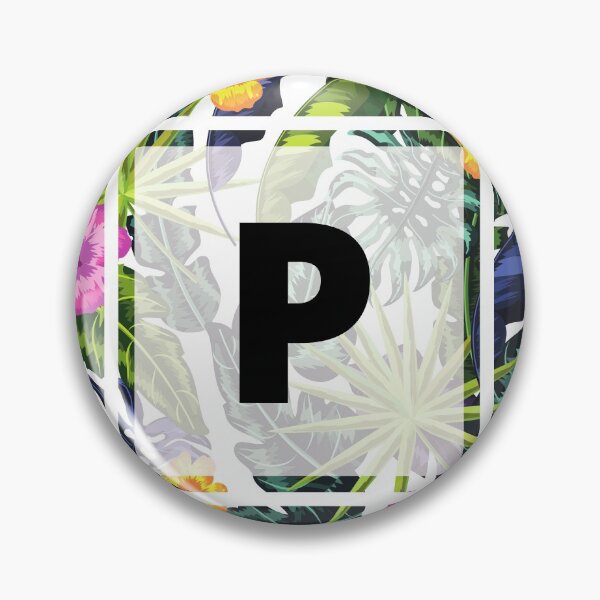 Item preview, Floral Tropical Letter P designed and sold by LamV.