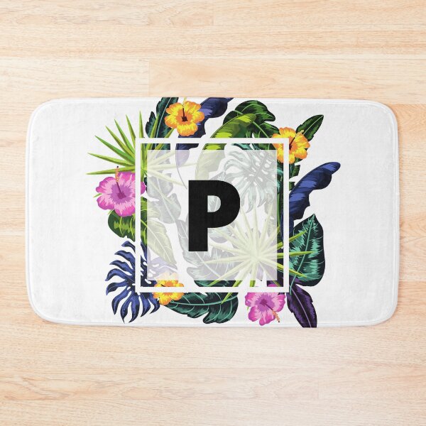 Item preview, Floral Tropical Letter P designed and sold by LamV.