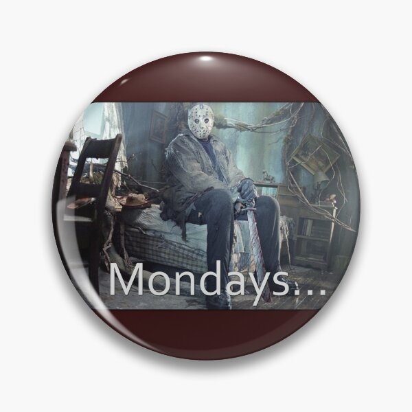 Item preview, Jason hates mondays... Friday The 13th designed and sold by erikvanrent.