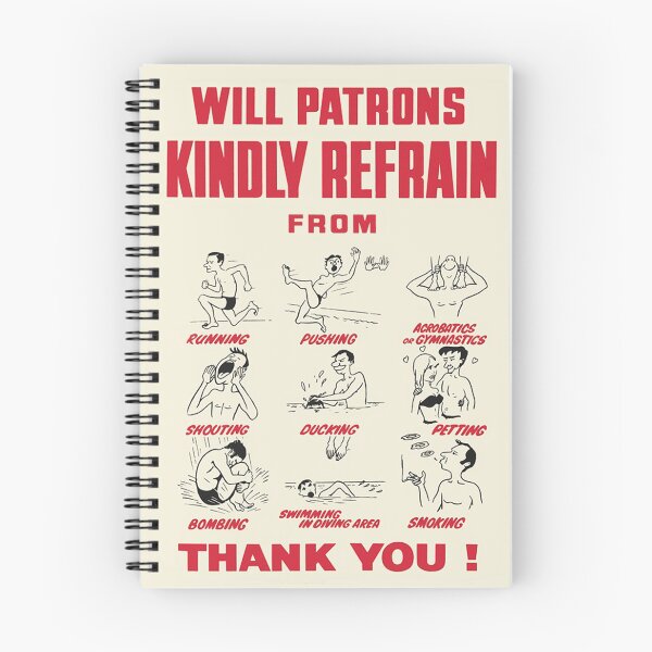 Item preview, Vintage swimming pool rules designed and sold by hamlynburns.