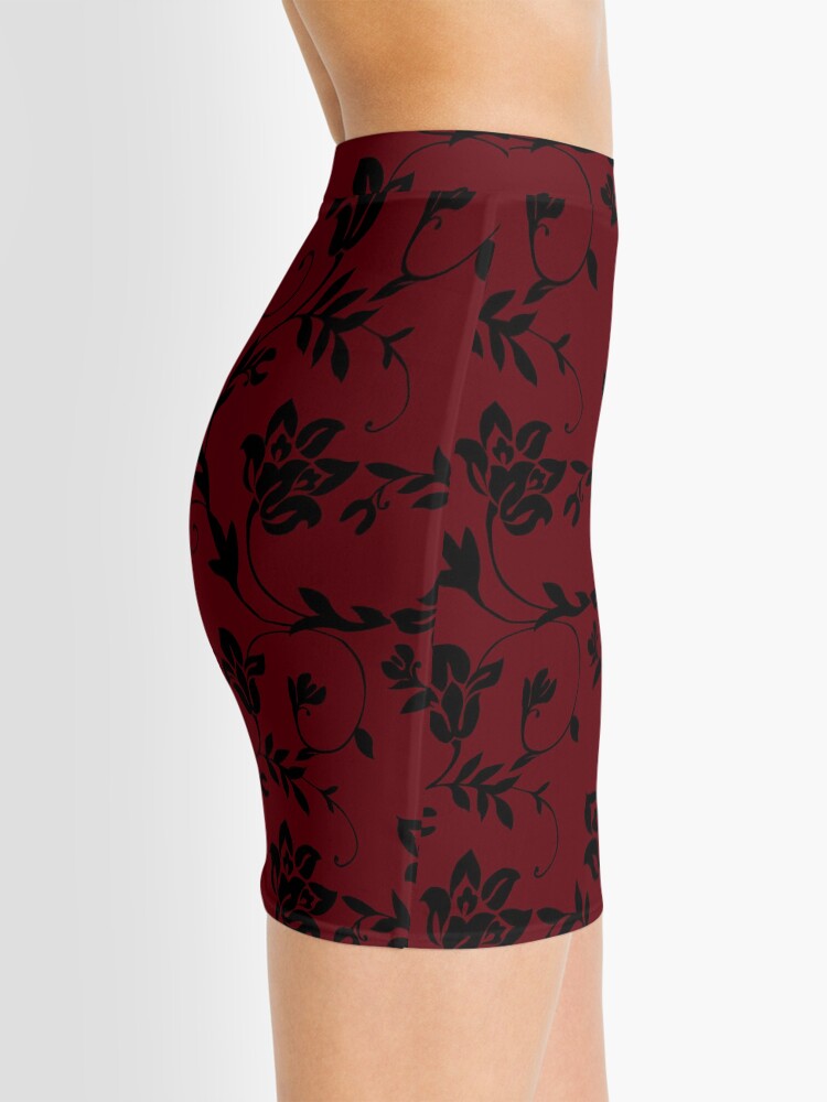 Alternate view of Floral Red Mini Skirt